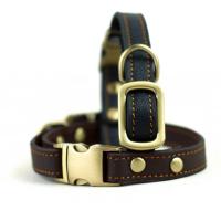 Buy cheap Handmade Stylish Real Leather Dog Collars Easy Care For Medium Dog Breeds product