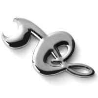 Buy cheap Silver Plating Zinc Alloy Metal Bottle Opener 73*40mm Music Notes Design product
