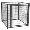 Buy cheap Black Heavy Duty Dog Kennel Run 4ft X 4ft X 6ft Outside Welded Wire Mesh from wholesalers