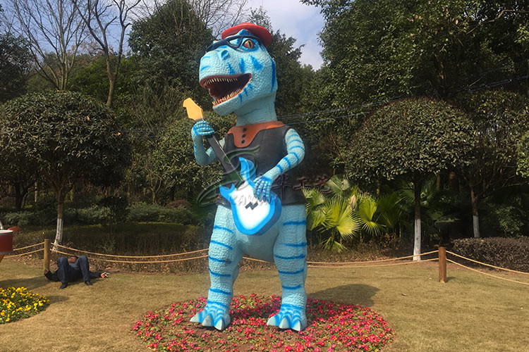 Silicon Ruber Outdoor Playground Fiberglass Dinosaurs Colors Diversified