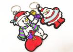 Christmas Present Embroidered Fabric Keychain Festival Embroidered Key Tags