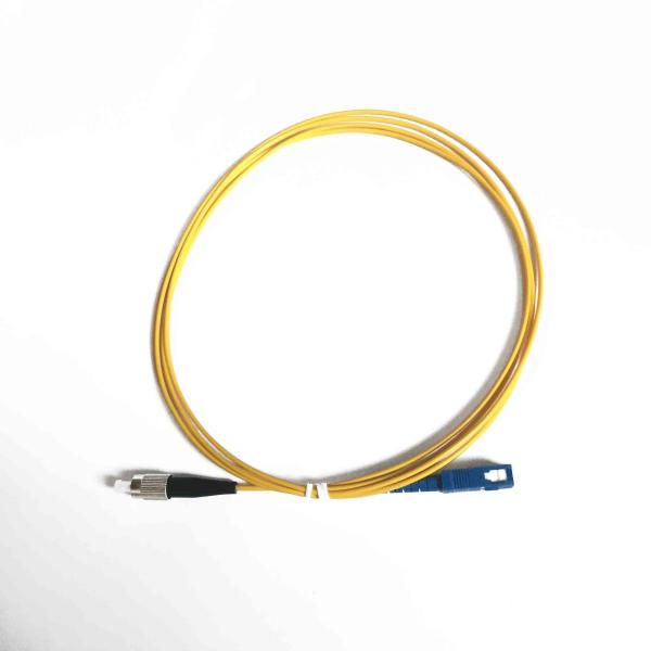 Buy cheap Yellow Optical Fiber Patch Cord 2.00mm SC / UPC - FC / UPC 2.0 Meter 2.00mm Fiber Optic Pigtail from wholesalers