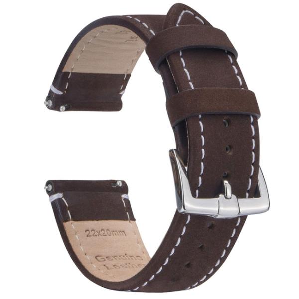 Buy cheap 0.7 Inch Handmade Leather Watch Straps 20g Genuine Leather Watch Band Retro Colors from wholesalers