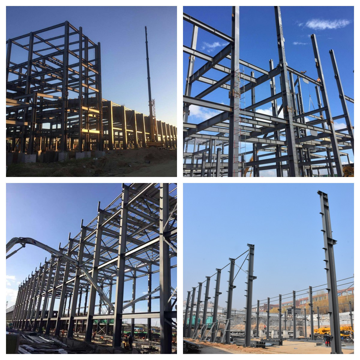 Chinese Factory Made Prefab Workshop Portal Frame Construction With Low Cost For Storage