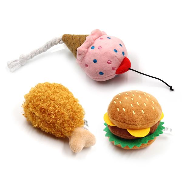 Anti Bite Simulation Food Dog Pet Toys 83g Interactive Dog Toys For Aggressive