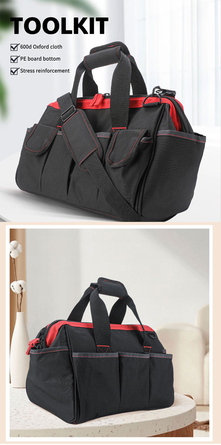 Sympathy Oxford Cloth Storage Bag Handbag Repair Kit Electrician Bag Adjustable Shoulder Strap