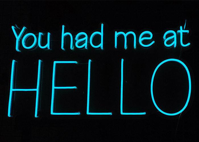 EU Plug 10cm 12VDC Led Neon Signs For Sweethearts
