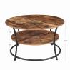Buy cheap Minimalist Nordic Nesting Round Wood And Metal Coffee Table Mesa De Centro from wholesalers