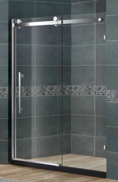 Buy cheap Frameless Sliding Glass Shower Doors Nano Tempered Clear / Frosted CE Certification from wholesalers