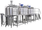 Customized Stainless Steel 3 Vessel Brewhouse With 50-100mm PU Insulation