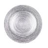Buy cheap 33cm Smoky Color Silver Beaded Charger Plates Decorative For Wedding from wholesalers