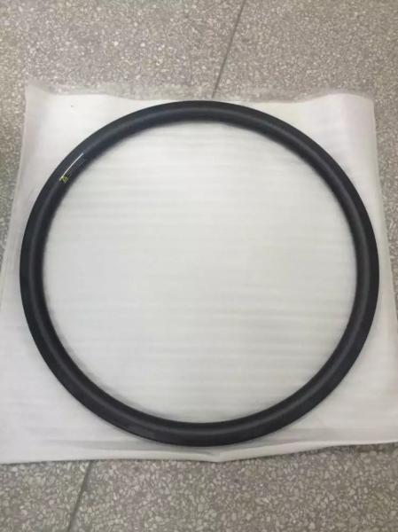 Buy cheap Carbon Clincher Compatible Tubuless Rims 700C 56MM 25mm Wide Road Bicycle Ruedas carbono carretera Compatible for V&Dis from wholesalers