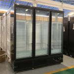 RUIBEI Auto Defrost Upright Beverages Showcase Double Glass Doors Freezer