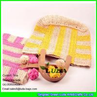 Buy cheap colorful summer raffia crochet handbags product