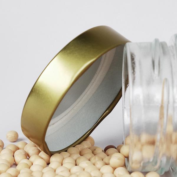 Buy cheap Gold 53mm 43mm Lug Cap Closure Lid For Tinplate Jar from wholesalers
