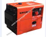 Buy cheap Orange Color Portable Generator Silent Generator Set 8KVA 12Hp from wholesalers
