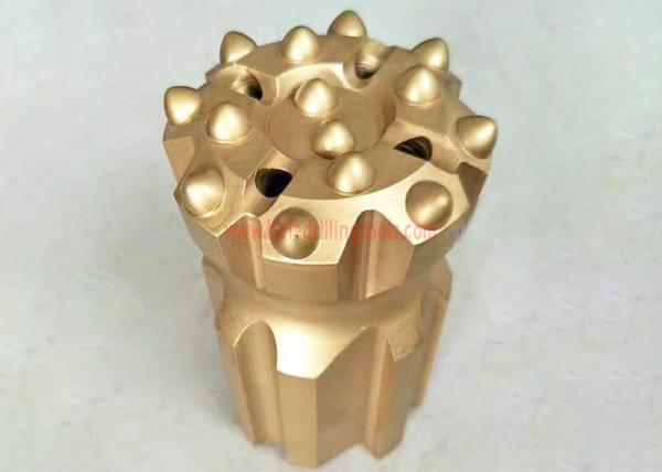 Buy cheap T38 Thread Button Rock Drill Bit 76mm Normal Retrac Spherical Ballistic Carbide from wholesalers