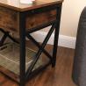 Buy cheap Nightstand with Drawer, Wholesale Bedside Table, Industrial Style Nightstand, XLET22BX from wholesalers