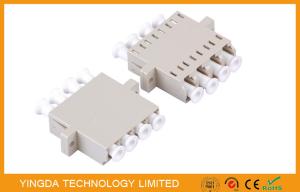 Buy cheap FTTH Rack Panel LC Quad Adapter , LC MM Optical Fiber Adapter Customized from wholesalers
