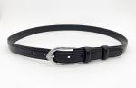 Genuine Leather Rhinestone Buckle Belt , Soft Leather Belt 2.4cm Width