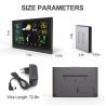 Buy cheap Accurate Wireless Weather Station Touch Screen Digital Forecast Clock 8 Inch Sheet Size from wholesalers