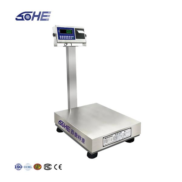 Buy cheap Stainless Steel LED Display Advanced A8SP Printing Industrial Platform Scale 60cm*80cm from wholesalers