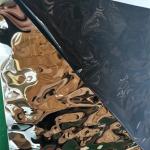 Embossed Stainless Steel Corrugated Sheet Silver Gold Plate