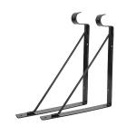 Black Metal Plant Hooks 12L14 Steel Wall Brackets For Hanging Plants