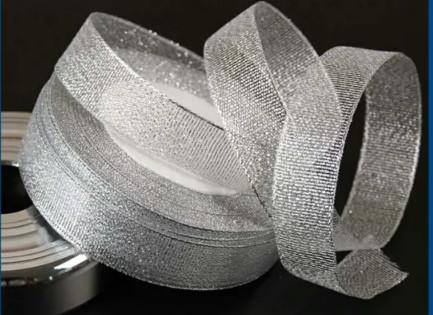 Buy cheap 100% Polyester Gold And Silver Ribbon For Home Textile Accessories from wholesalers