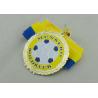 Buy cheap Die Cast Ribbon Medals With Soft Enamel , Antique Nickel Plating from wholesalers