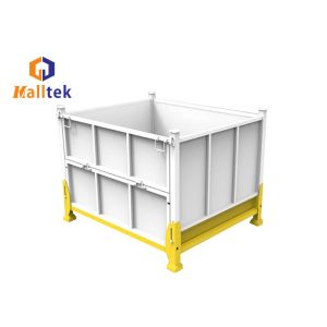 China Galvanized Weld Mesh Heavy Duty Collapsible Warehouse Pallet Cage on sale