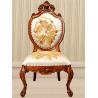 Buy cheap Chenille Fabric Antique Wooden Throne Chair French Style For Wedding Banquet from wholesalers