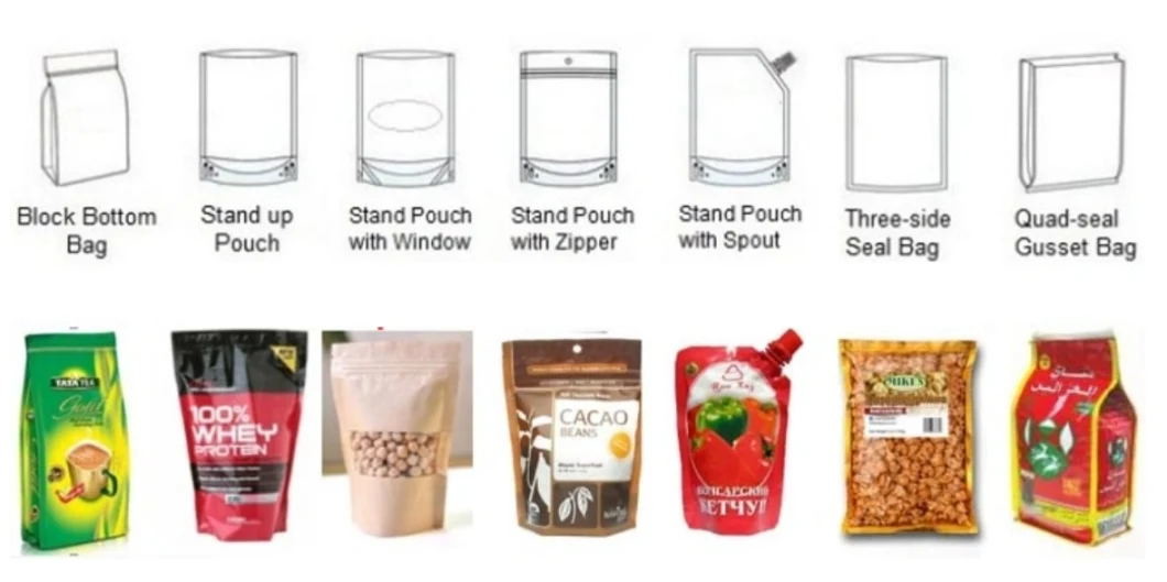 Nuts Cashew Premade Pouch Packing Machine Single Station Doypack Zipper
