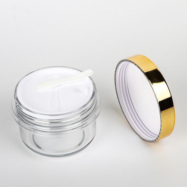 Buy cheap 100ml 120ml 200ml gold lid body facial butter cream scrub container empty luxury black mini cosmetic cream jars 50 ml from wholesalers