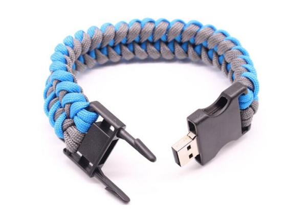 Buy cheap 8g 2.0 Blue Neck Strap Usb Flash Drive , Wristband Usb Flash Drive 3 Years Warranty from wholesalers