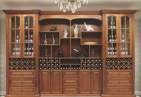 Buy cheap 2M Solid Wood Storage Cabinet Wall Mounted Display Units For Living Room from wholesalers