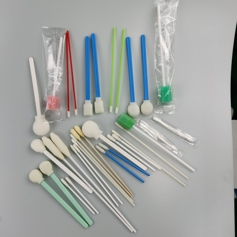 Big Plastic Handle Lint Free Foam Cleaning Swabs SGS Approved