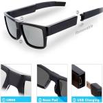 G2-64G Hidden Sunglcasses With 80° Angle Recording Wearable Body Video Camera