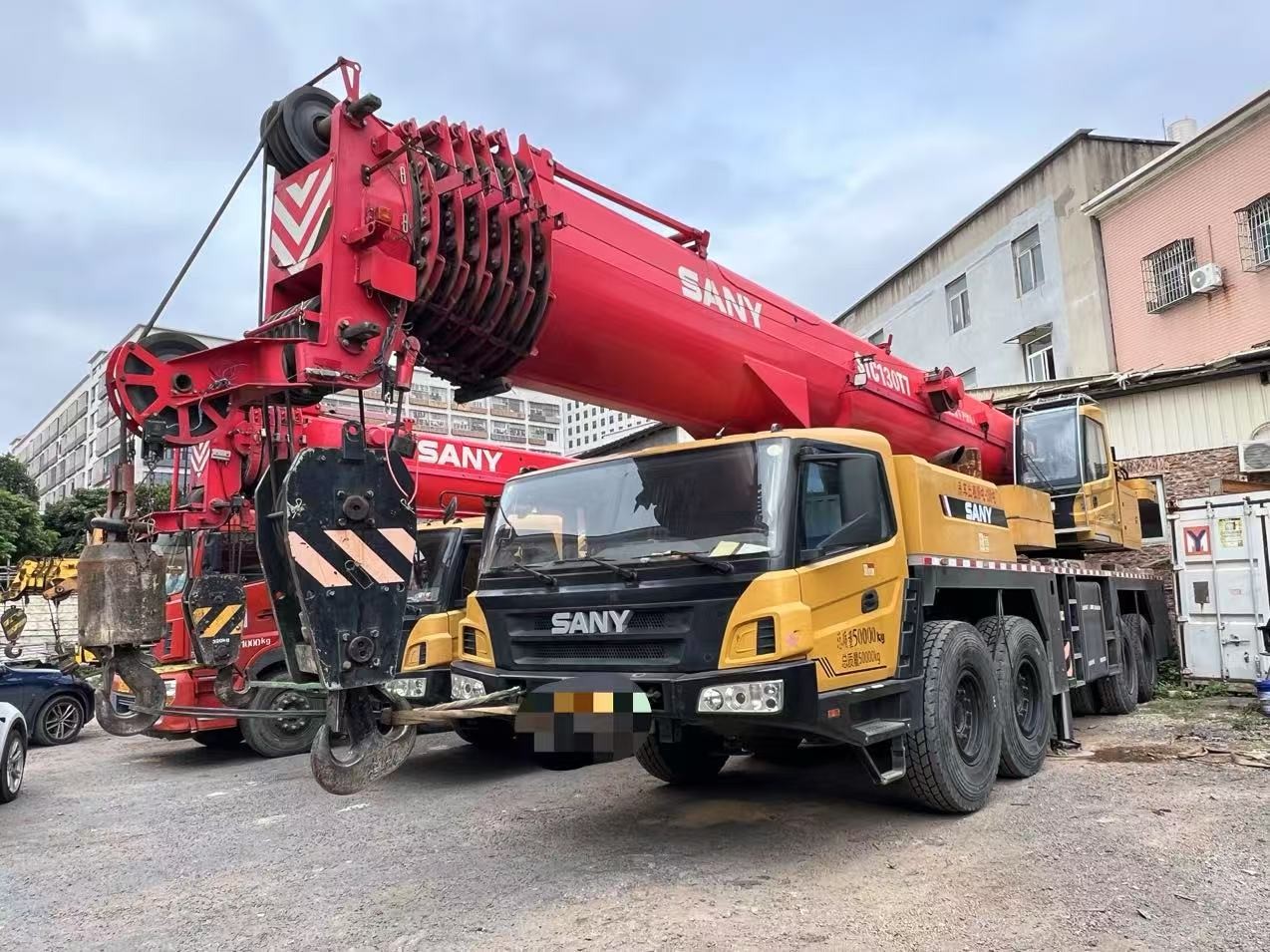Hydraulic Straight Arm Mobile Truck Crane 90 Tons Max Working Height 66 Meters Direct Source 2021 Year Production