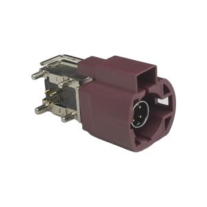 Buy cheap FAKRA HSD Connector Right Angle Vihicle LVDS Connectors For PCB Mounting Types from wholesalers