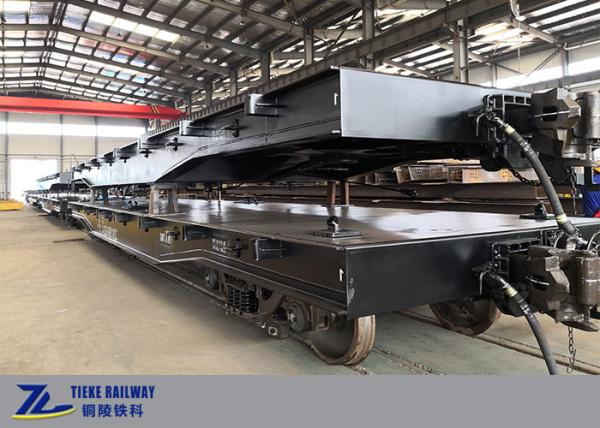 Buy cheap 70t 4 Axle Container Flat Wagon Anti Collision For logistic mineral company from wholesalers