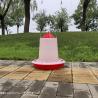 Buy cheap Automatic Plastic Chicken Feeder Capacity 12L Red With Lid from wholesalers