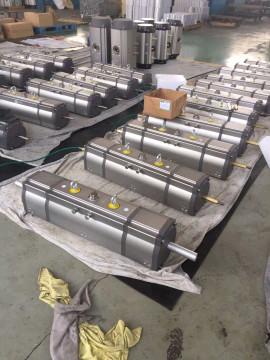 Buy cheap 3 Stage Pneumatic Actuator 120° 135° 180° Rotary Actuator from wholesalers