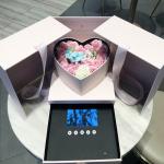 BIRTHDAY SET LUXE HEART SHAPE INVIT ROSE FLOWER JEWELRI WHOLESALE BROCHURE