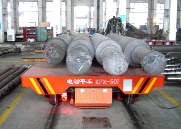 Buy cheap Warehouses transport motorized rail guided transfer cart for foundry plant from wholesalers