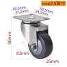 Buy cheap Grey Stainless Steel Castor Wheels 2.5 Inch Swivel Casters Light Duty S3425P-74 from wholesalers