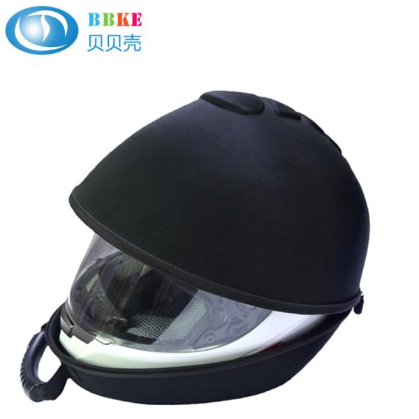 Custom black Eva travel portable case for motorbike bicycle helmet 360*300*260