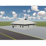 Anti Fire Prefab Steel Frame House , Industrial Steel Frame Building Factory