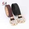 Buy cheap ODM Ladies Leather Belt Personality Gold Sense Zinc Alloy Metal Buckle PU Belt from wholesalers