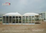 Aluminium Alloy Modular Dome Tents With Glass Windows Doors